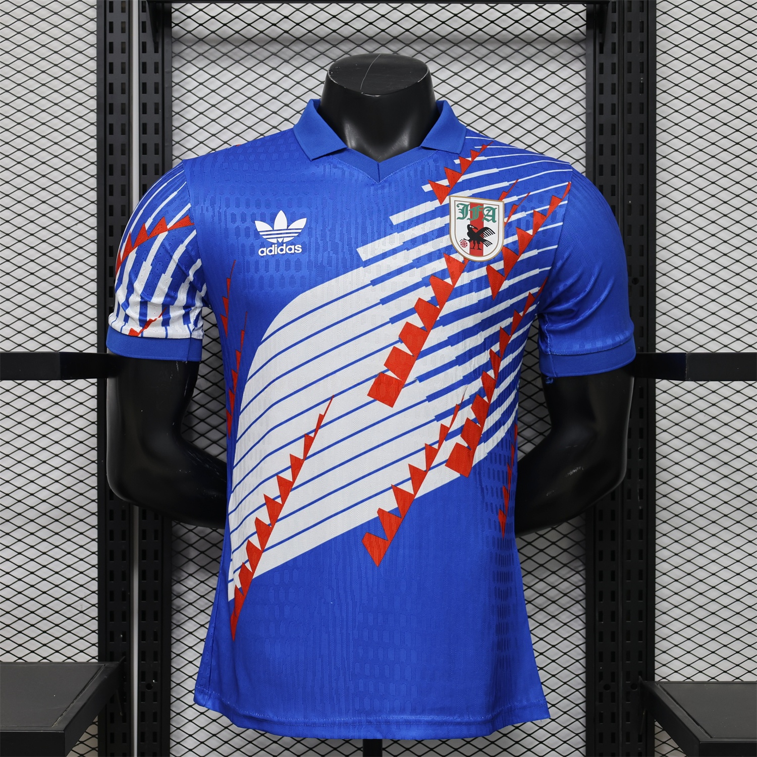 Japan 2026 Red-White Stripes Blue Special Jersey - Player Version - JerseysGala