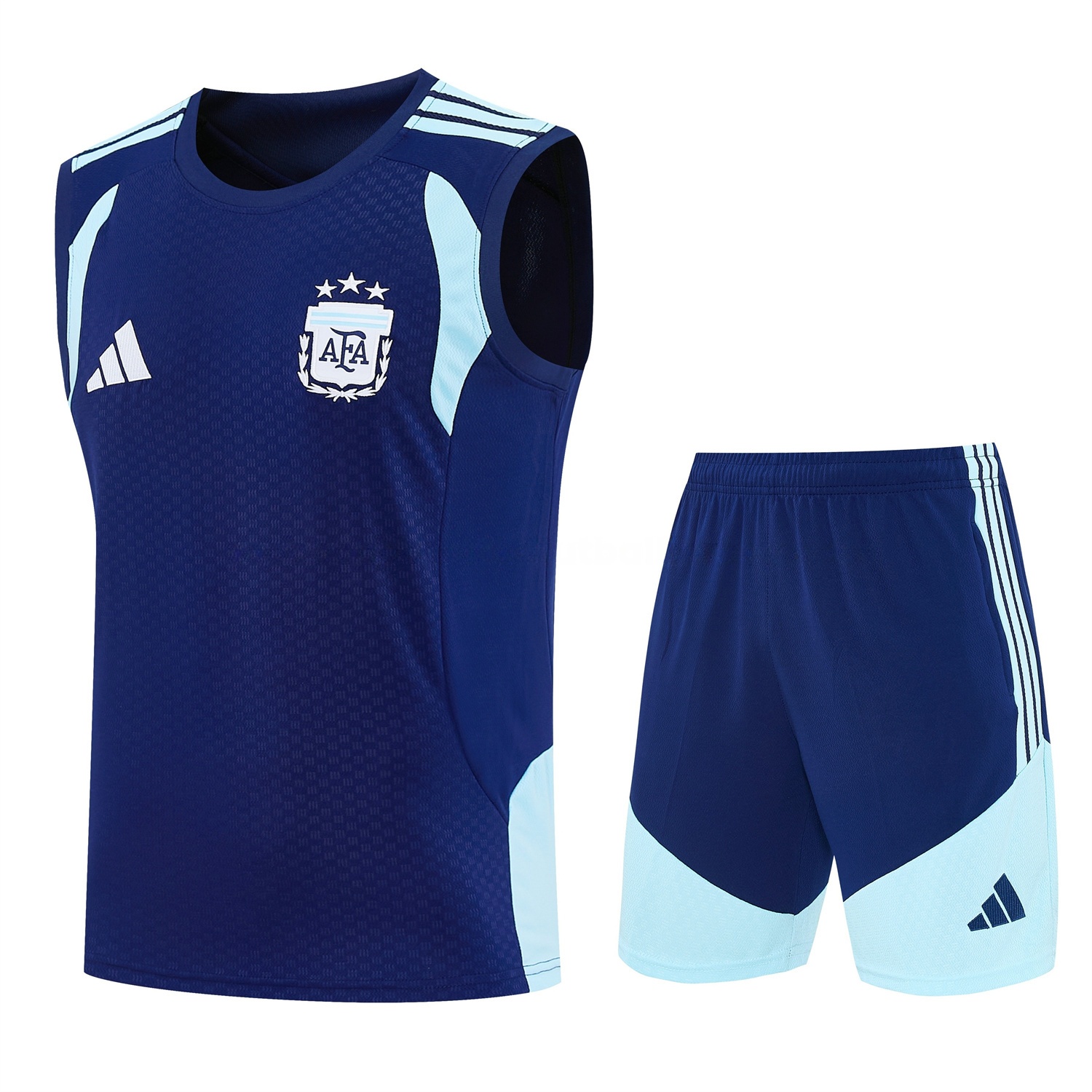 Argentina 2026 Vest Training Set - Dark Blue Vest and Shorts - JerseysGala