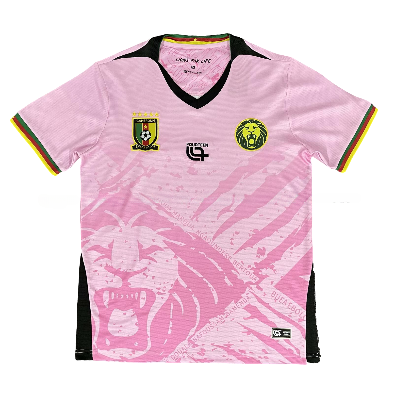 Cameroon 25-26 Pink Training Jersey - Fans Version - JerseysGala