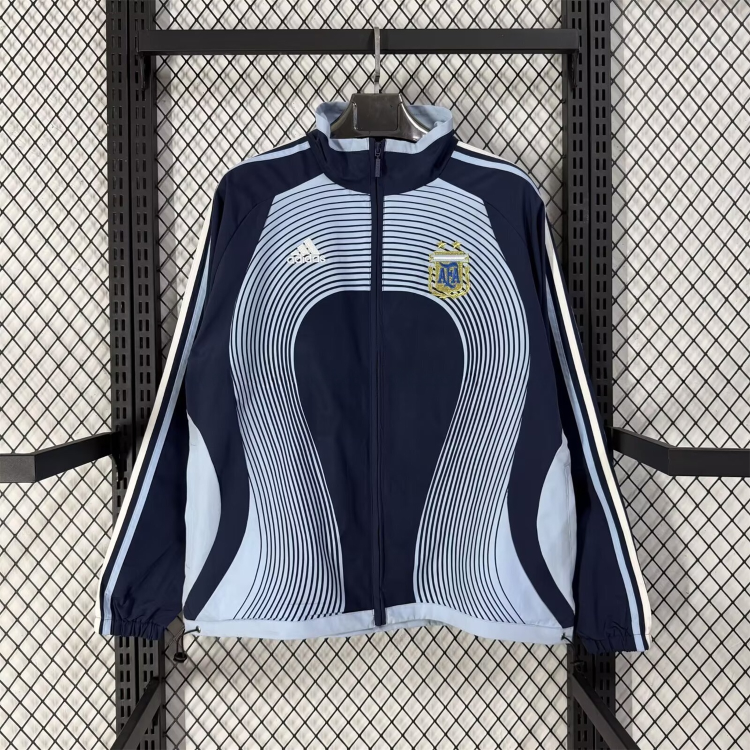 Argentina 2026 Windbreaker Jacket - Black And Blue - JerseysGala