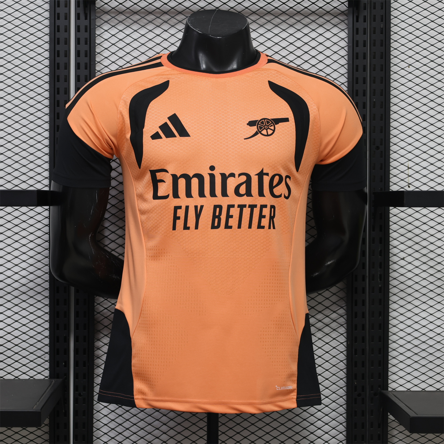 Arsenal 26-27 Orange Black Training Jersey - Player Version - JerseysGala