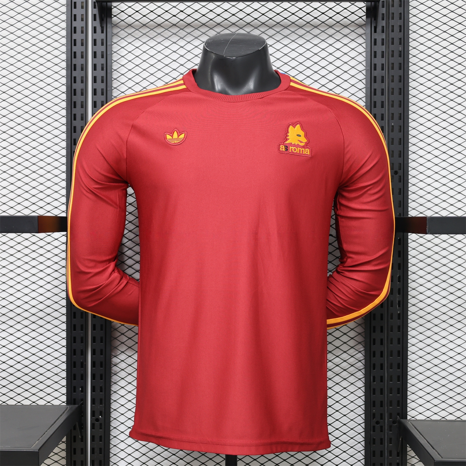 AS Roma 25-26 Retro Casual Style Red Special Long Sleeves Jersey - Player Version - JerseysGala