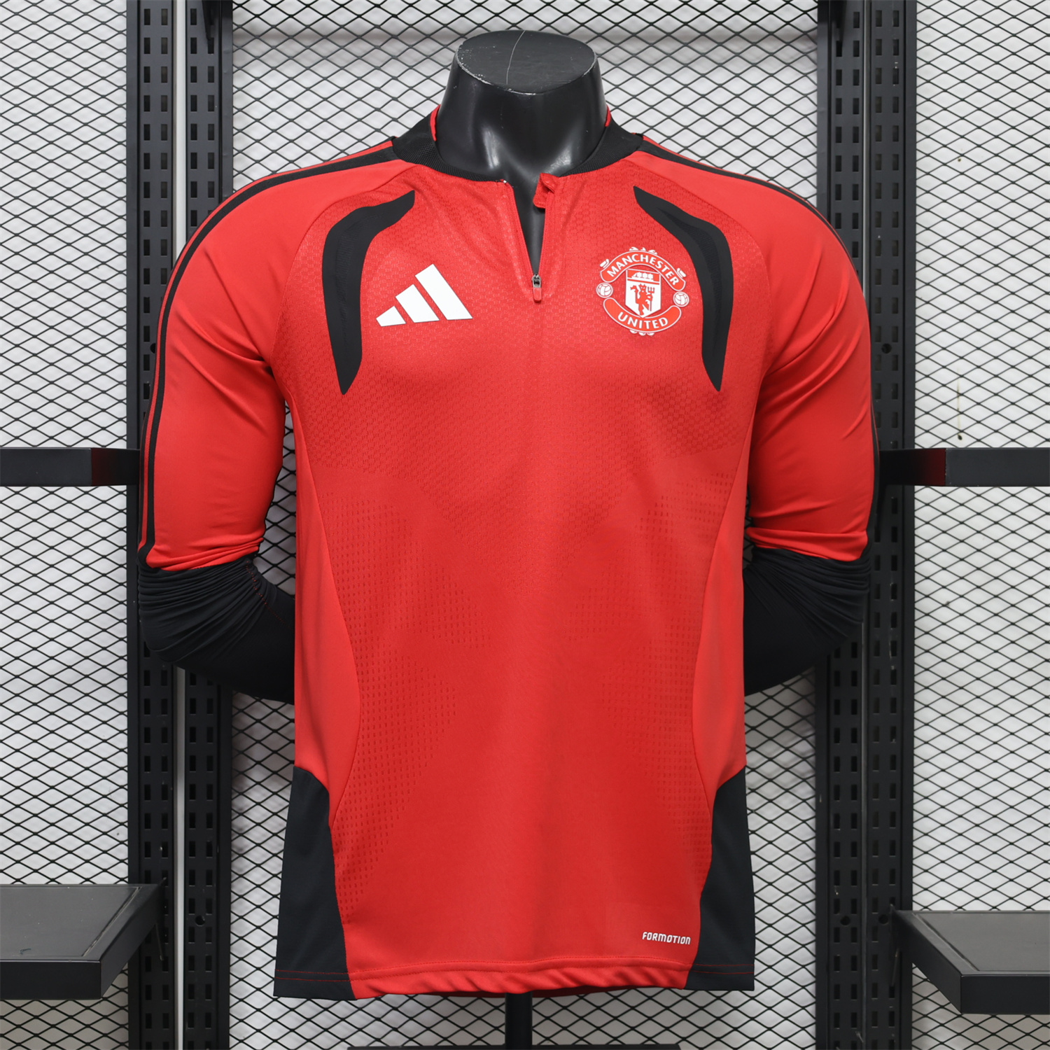 Manchester United 26-27 Red Long Sleeves Training Jersey - Player Version - JerseysGala