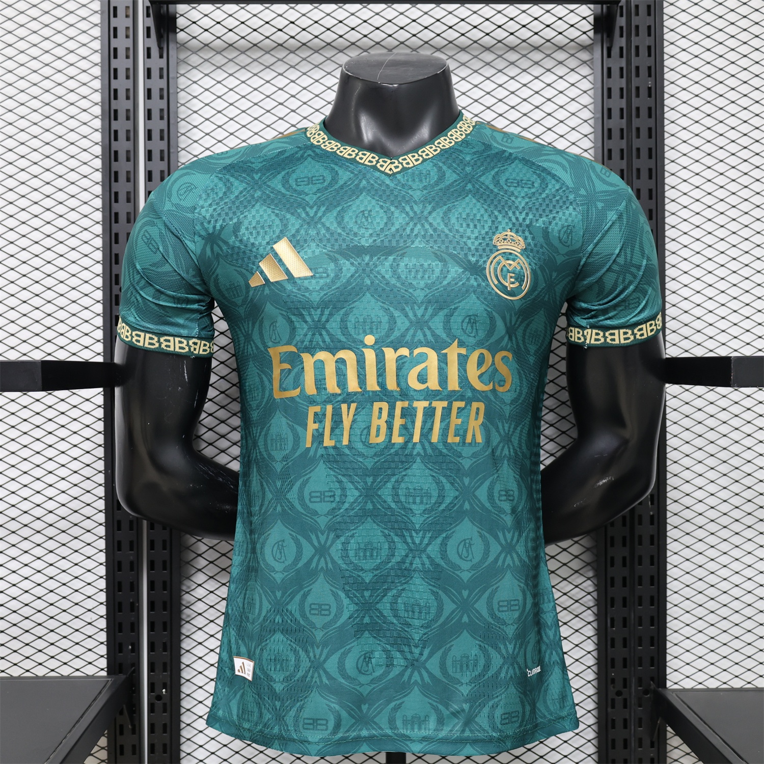 Real Madrid 25-26 Dark Green Logos Special Jersey - Player Version - JerseysGala