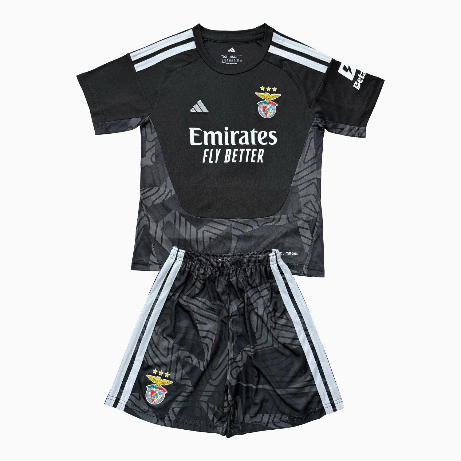 Benfica 26-27 Black Goalkeeper Men's Adult Jersey Set - Fans Version - JerseysGala