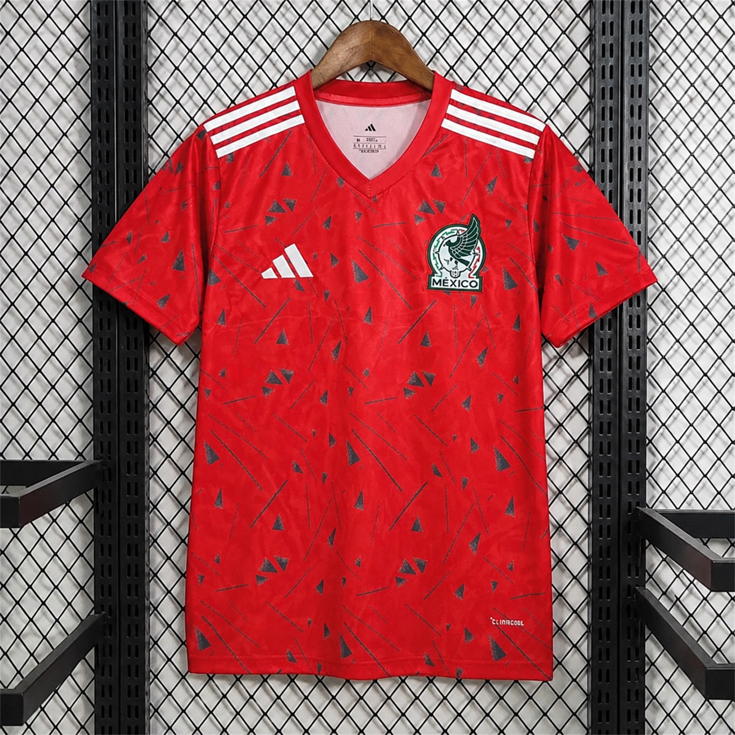 Mexico 2026 Red With Black Pattern Special Jersey - Fans Version - JerseysGala