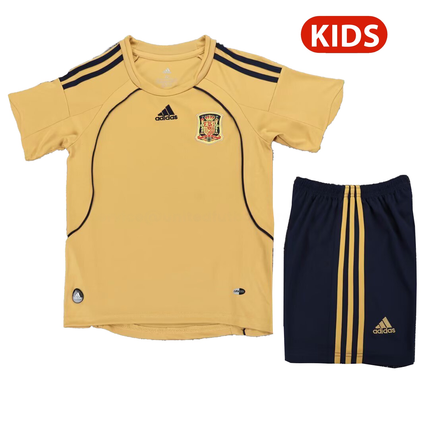 Retro Spain 2008 Away Kids Kit - JerseysGala