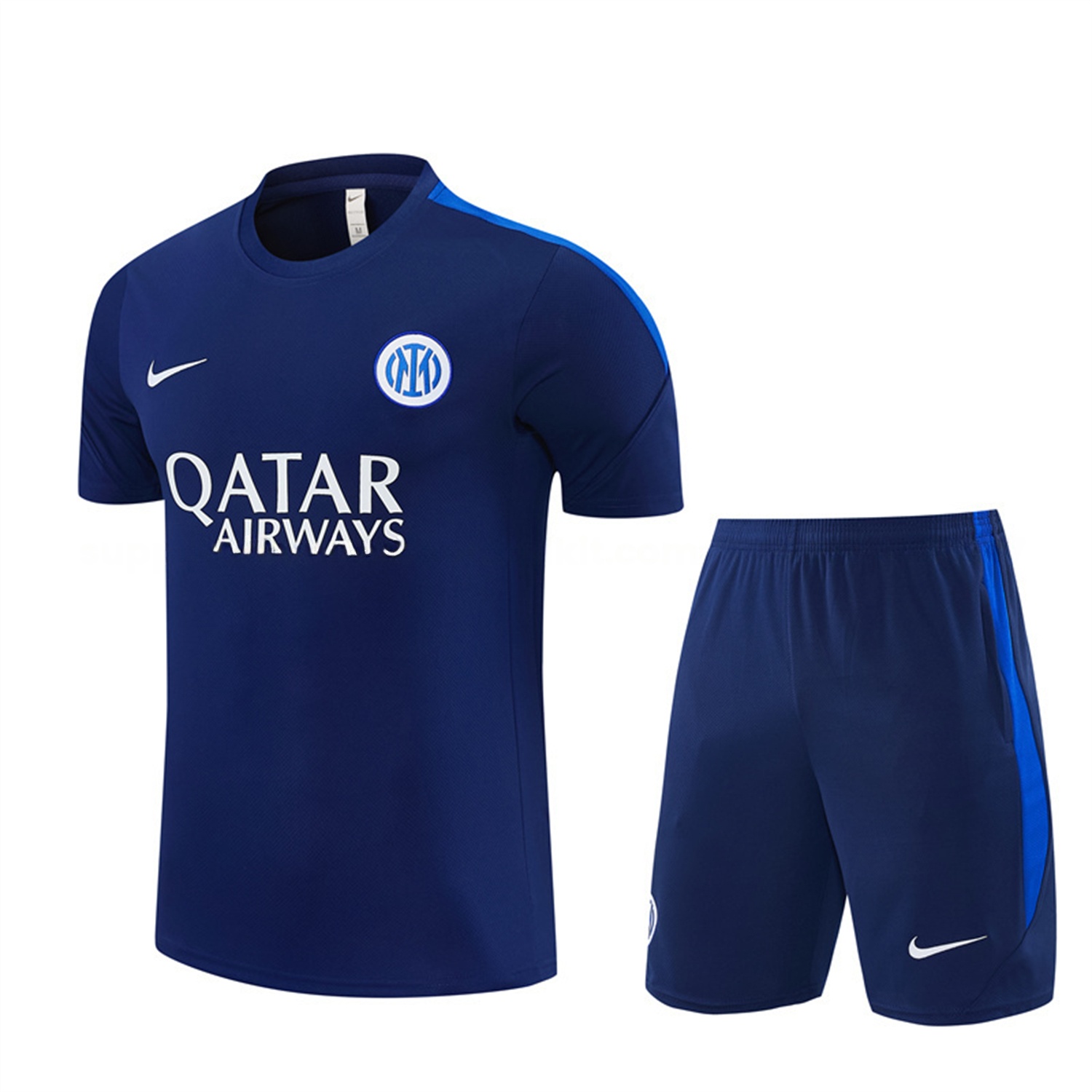 Inter Milan 26-27 Short-Sleeve Training Set - Deep Blue Top & Shorts - JerseysGala