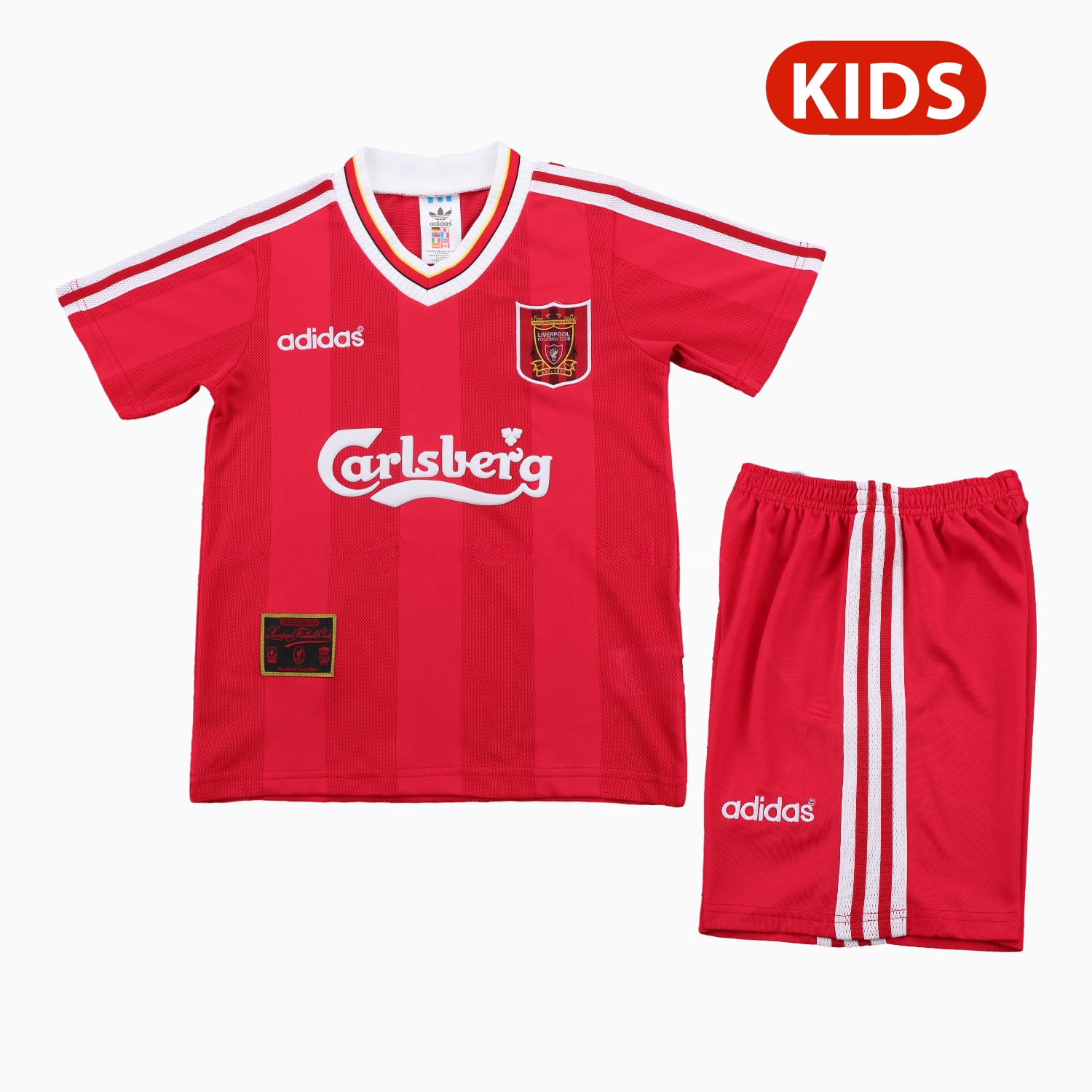 Retro Liver.pool 1995-96 Home Kids Kit - JerseysGala