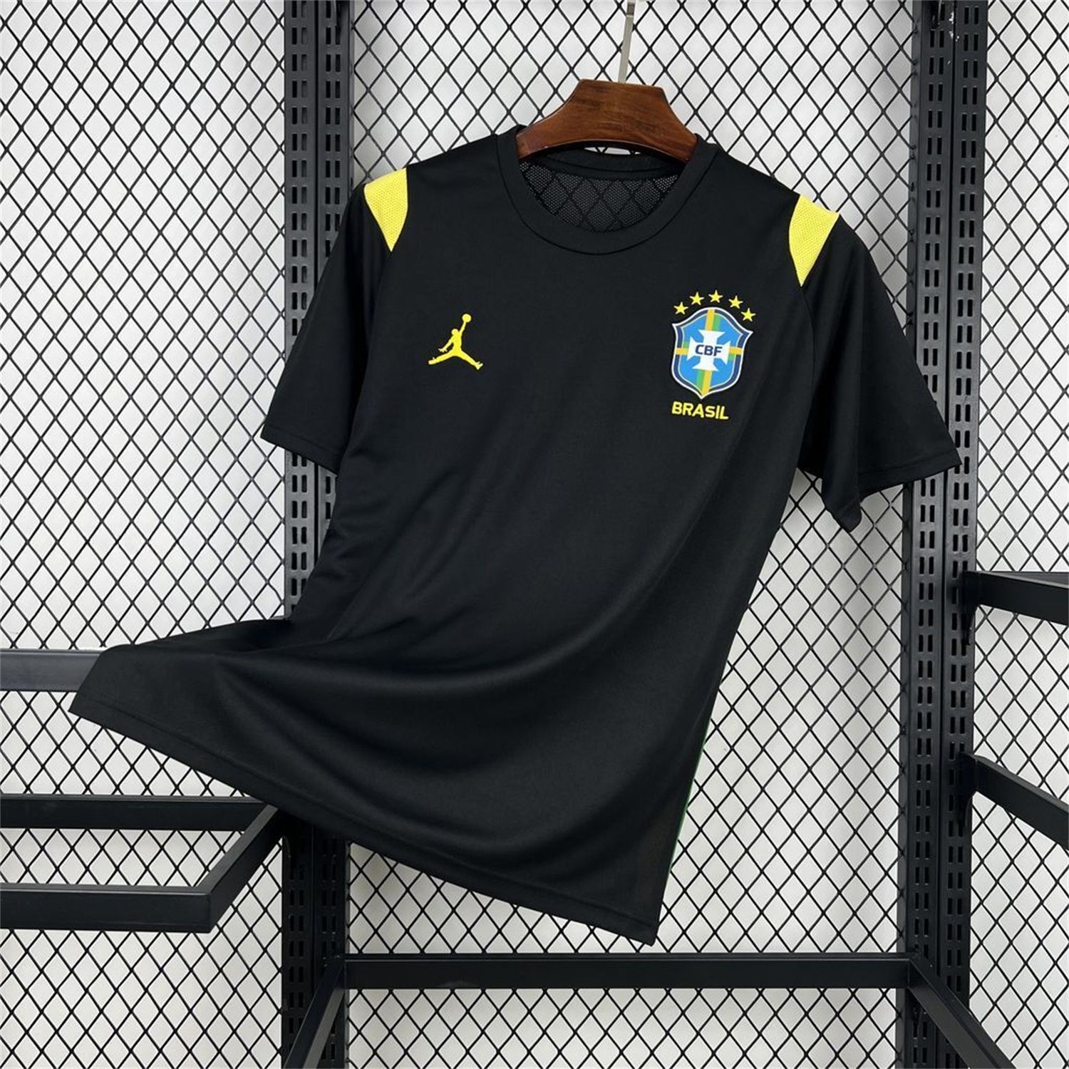 Brazil 2026 Black Pre-Match Jersey - Fans Version - JerseysGala