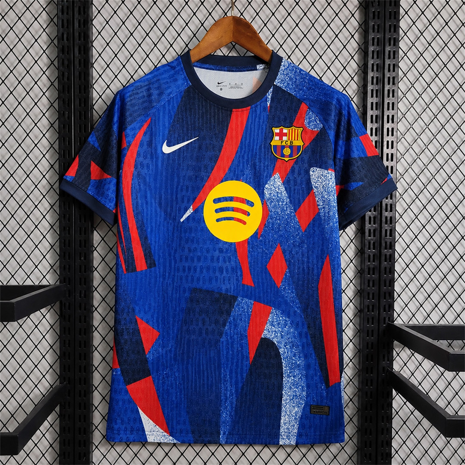 Barcelona 25-26 Blue With Red Pre-Match Jersey - Fans Version - JerseysGala