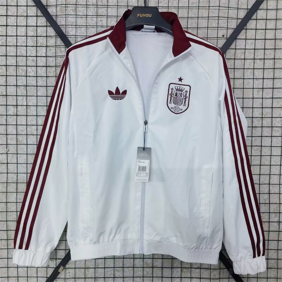 Spain 2026 Windbreaker Jacket - White - JerseysGala