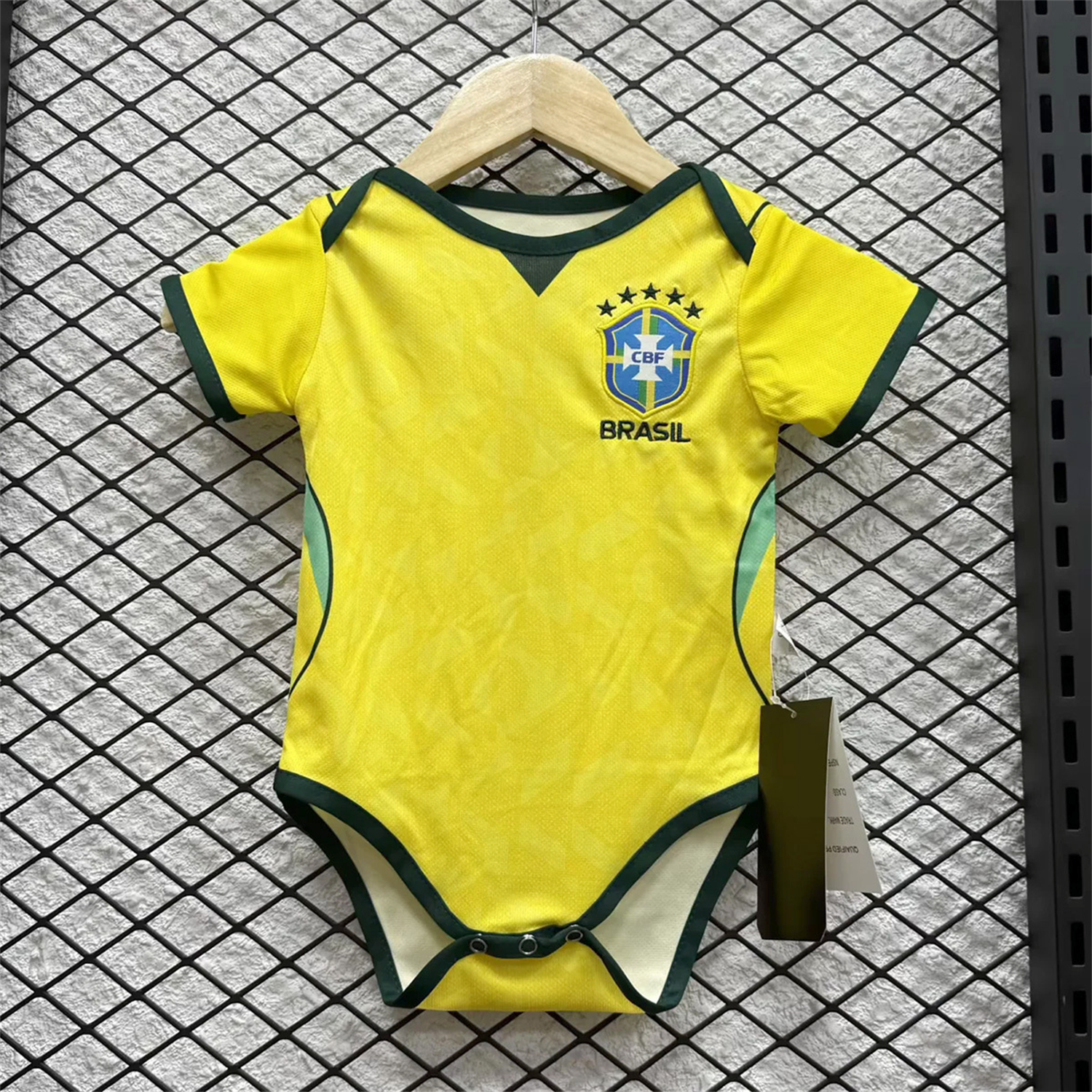 Brazil 2026 Home Baby Crawling Suit - JerseysGala
