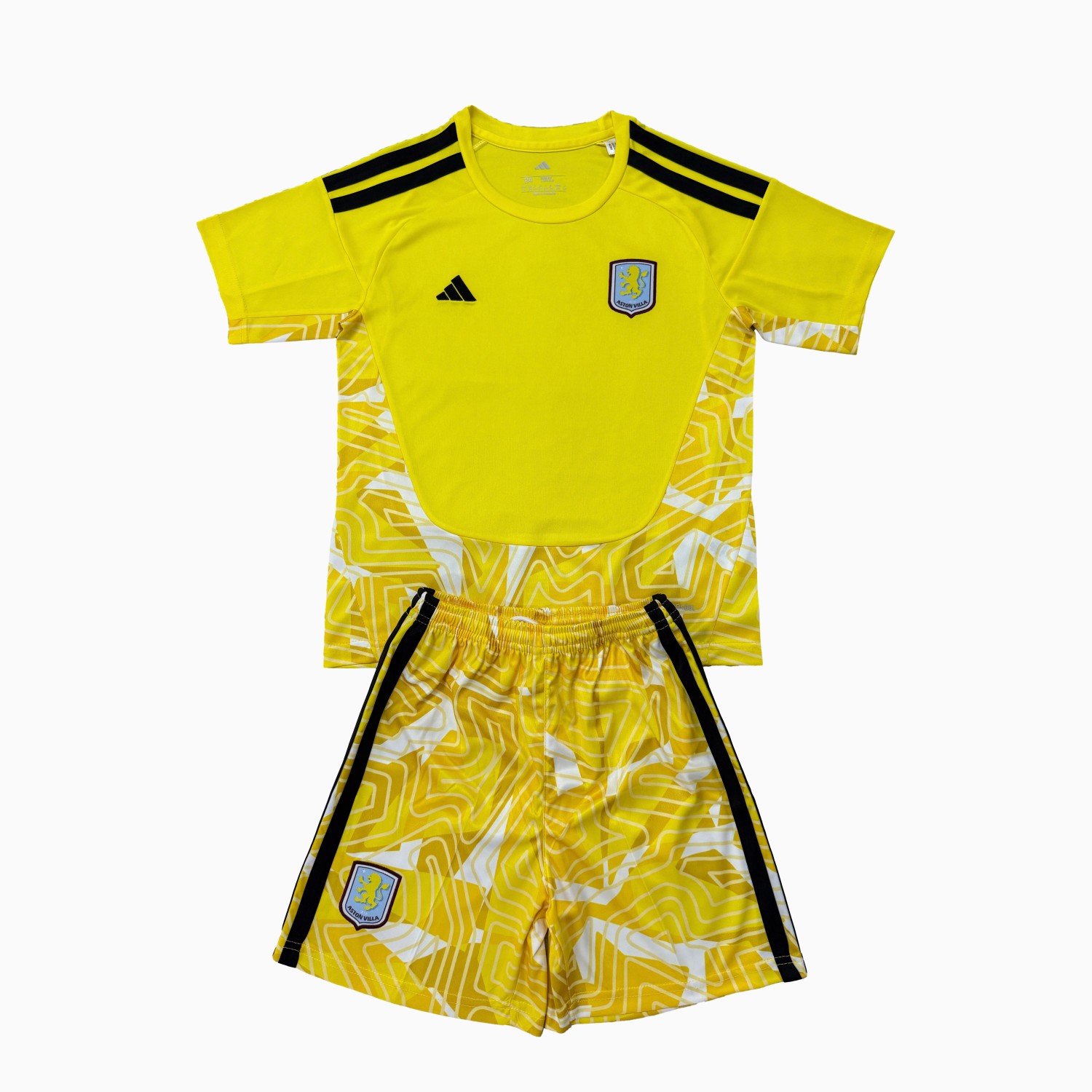 Aston Villa 26-27 Yellow Goalkeeper Men's Adult Jersey Set - Fans Version - JerseysGala