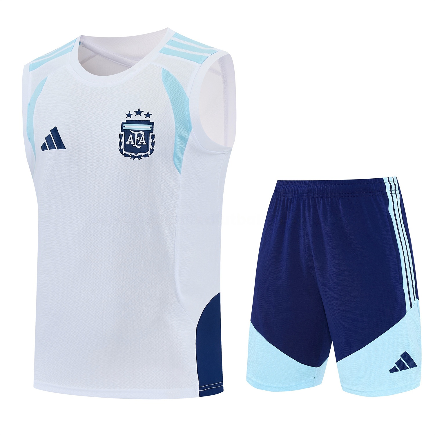 Argentina 2026 Vest Training Set - White Vest and Blue Shorts - JerseysGala
