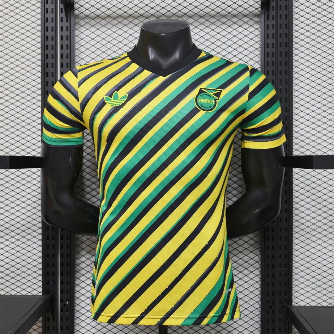Jamaica 2026 Yellow-Green Twill Jersey - Player Version - JerseysGala