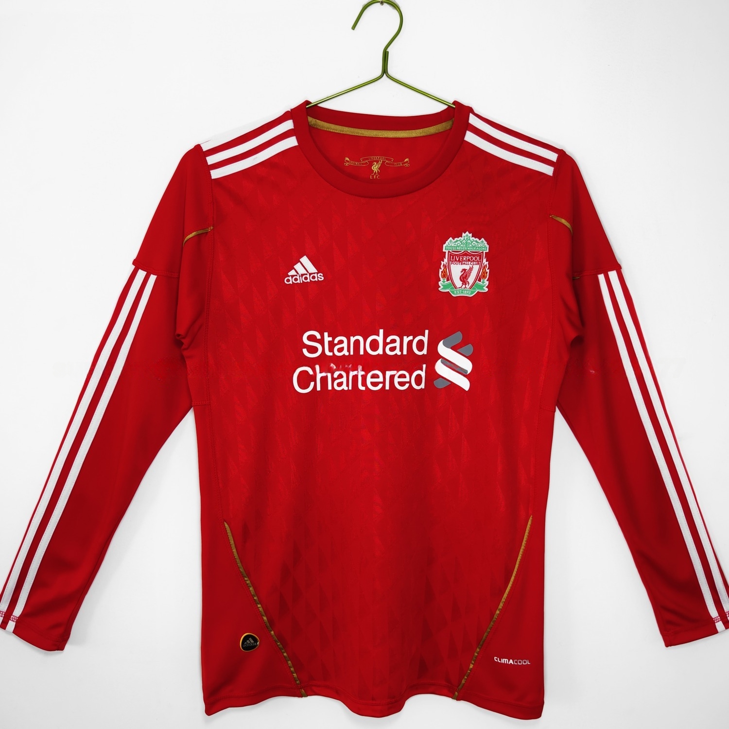 Retro Liver.pool 2010-11 Home Long Sleeves Jersey - JerseysGala