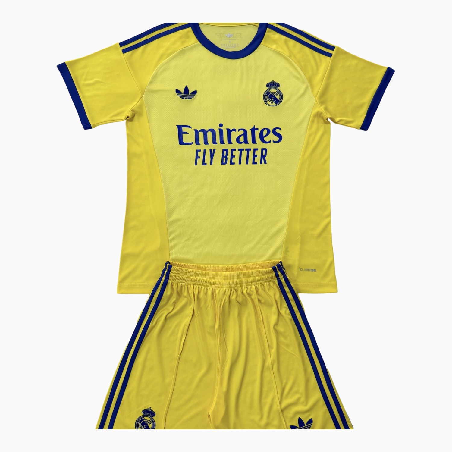 Real Madrid 26-27 Yellow Goalkeeper Men's Adult Jersey Set - Fans Version - JerseysGala