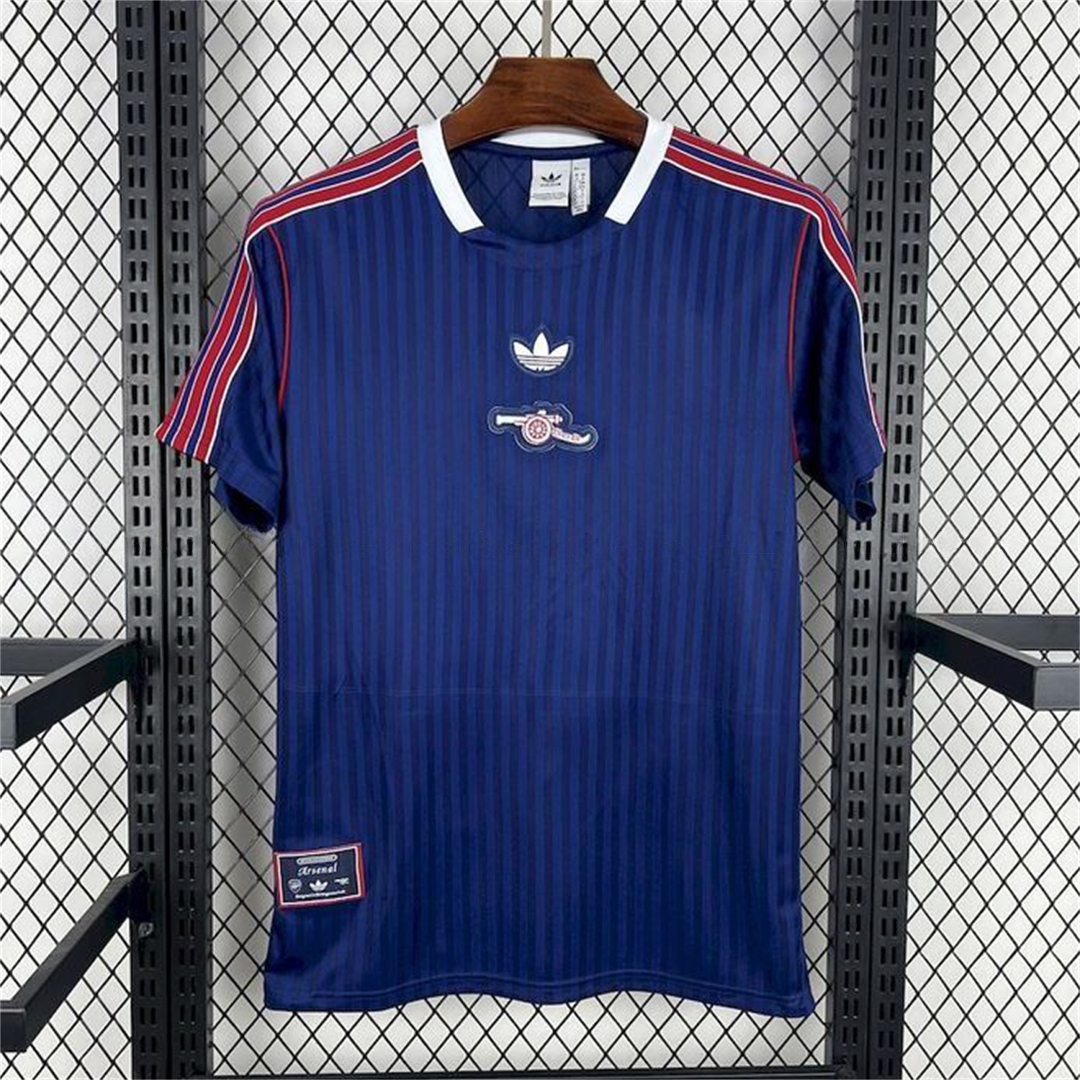 Arsenal 25-26 Blue With Red Stripes Special Jersey - Fans Version - JerseysGala