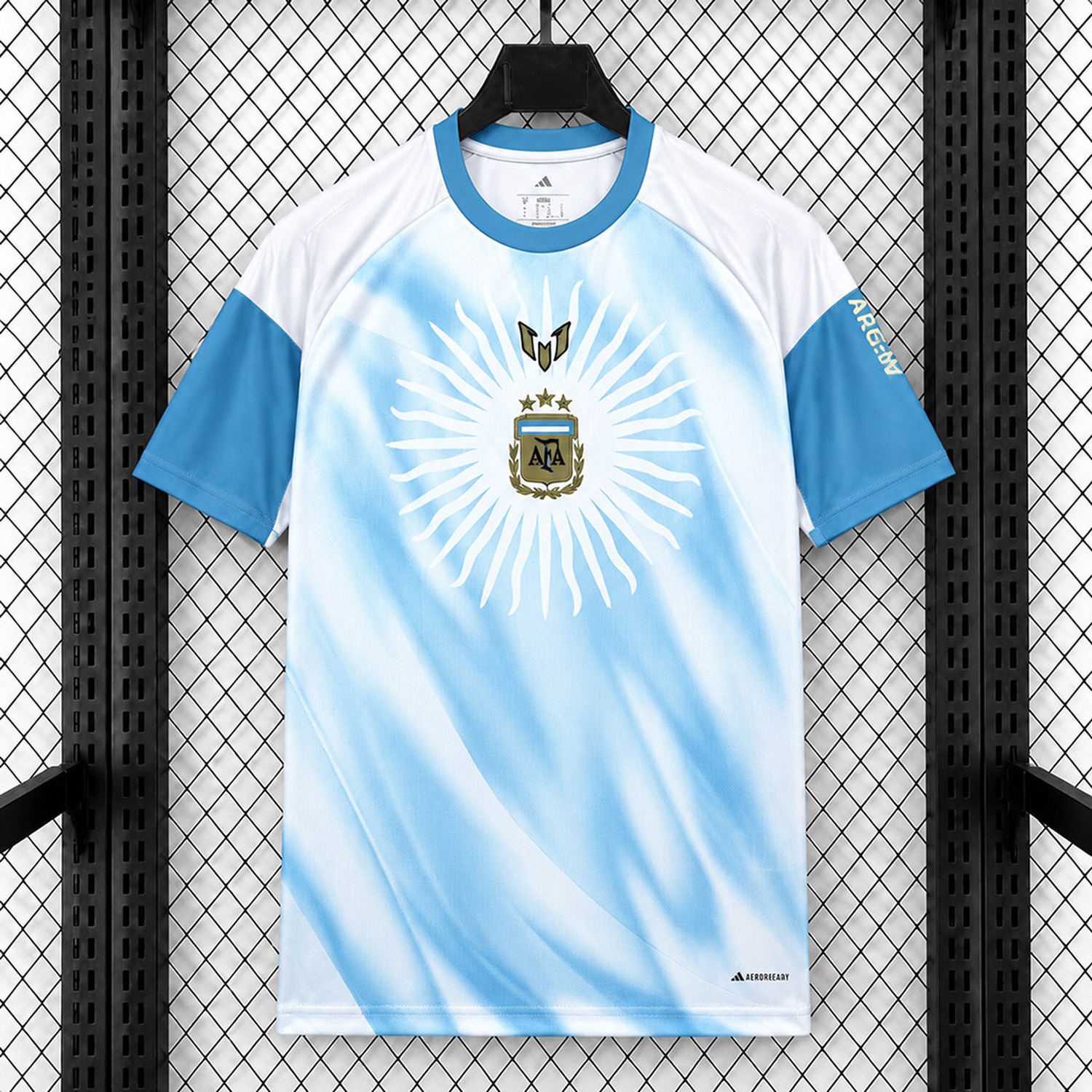 Argentina 2026 MESSI Tribute Light Blue White Pre-Match Training Jersey - Fans Version - JerseysGala