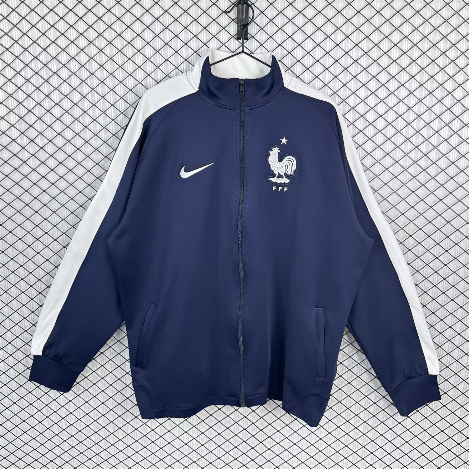 Retro France 2014 Home Windbreaker - JerseysGala