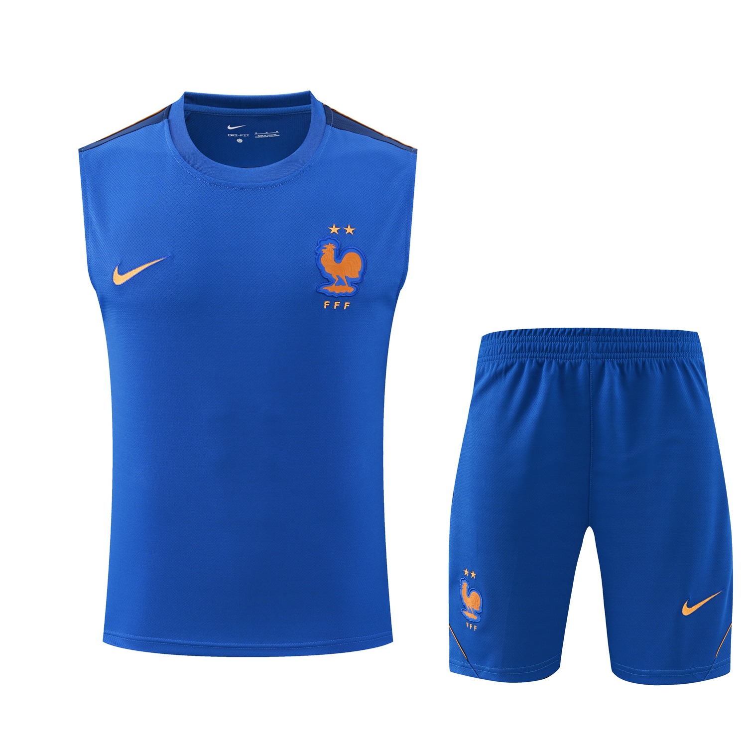 France 2026 Vest Training Set - Blue Vest and Shorts - JerseysGala