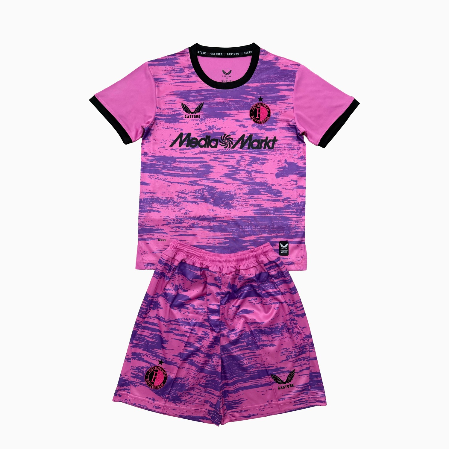 Feyenoord 26-27 Pink Goalkeeper Men's Adult Jersey Set - Fans Version - JerseysGala