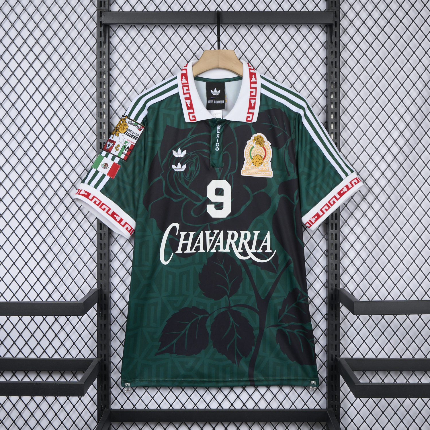 Mexico 2026 x Willy Chavarria AOP Retro Style Green Jersey - JerseysGala