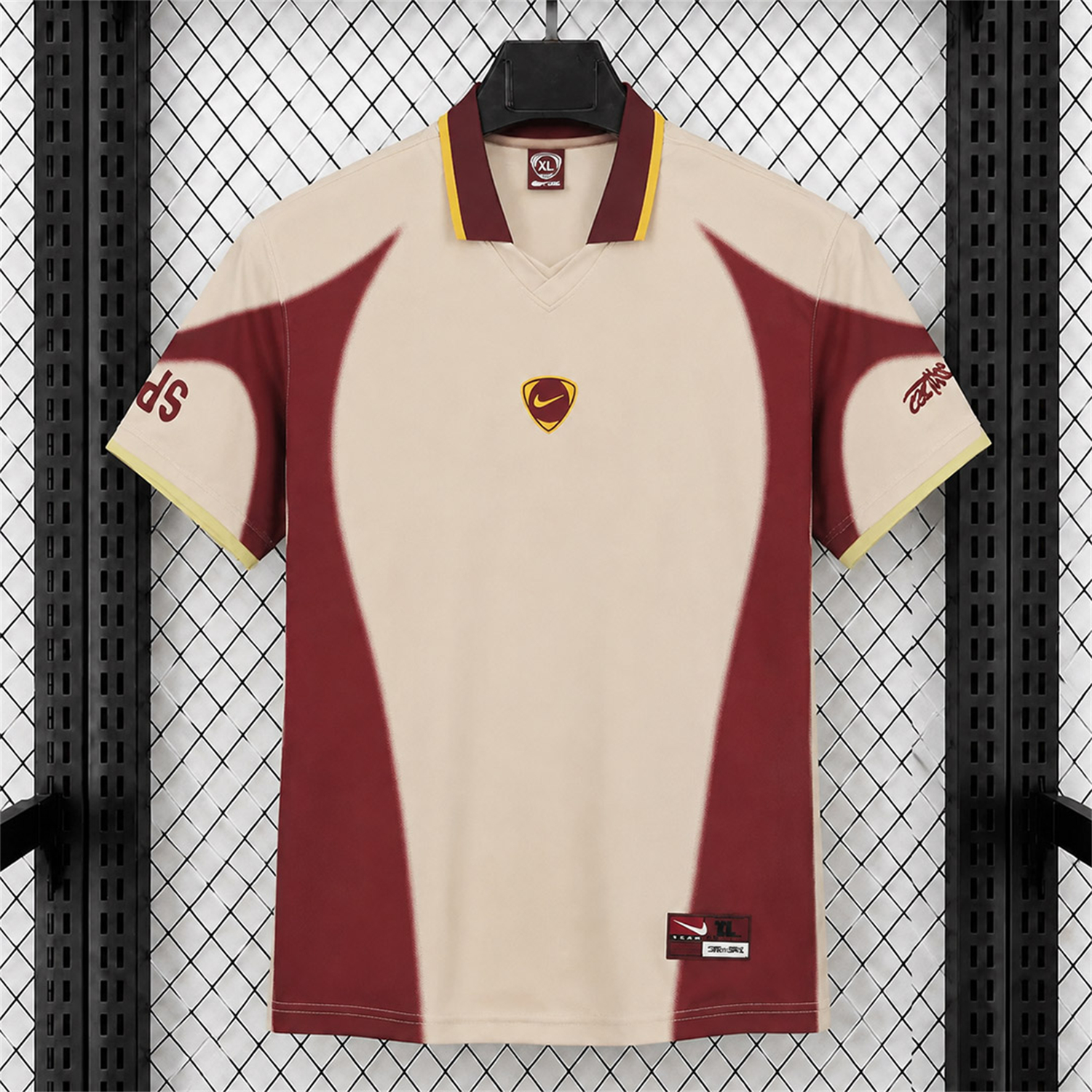 Spain 2026 T90 Off‐white Retro Style Jersey - Fans Version - JerseysGala