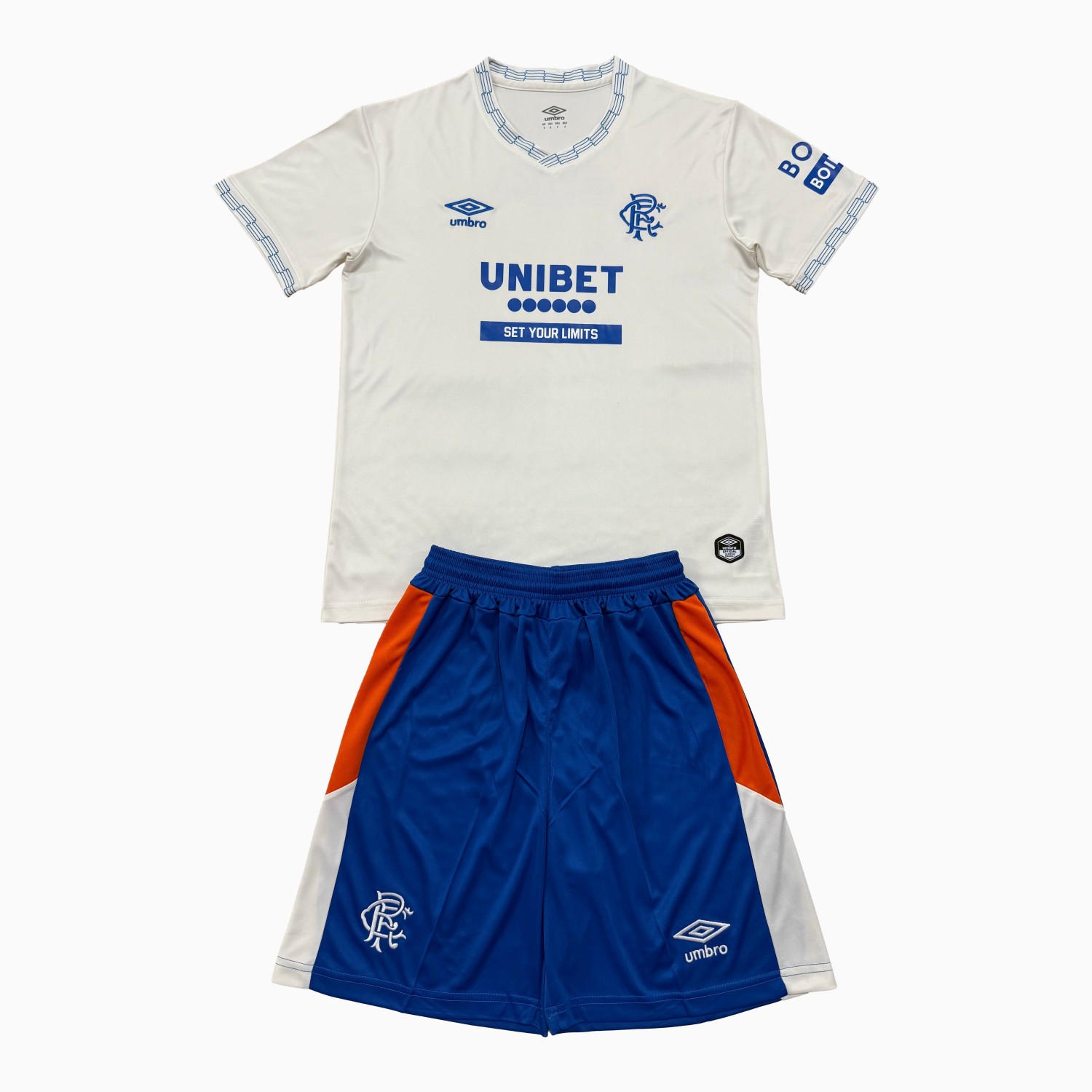 Glasgow Rangers 26-27 Away White Men's Adult Jersey Set - Fans Version - JerseysGala