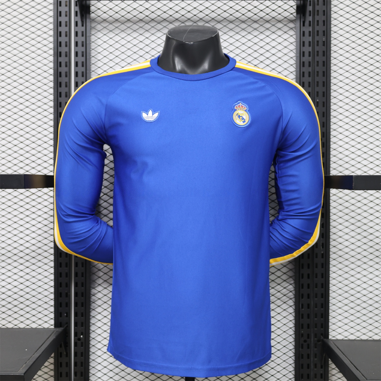 Real Madrid 26-27 Blue Casual Long Sleeves Jersey - Player Version - JerseysGala