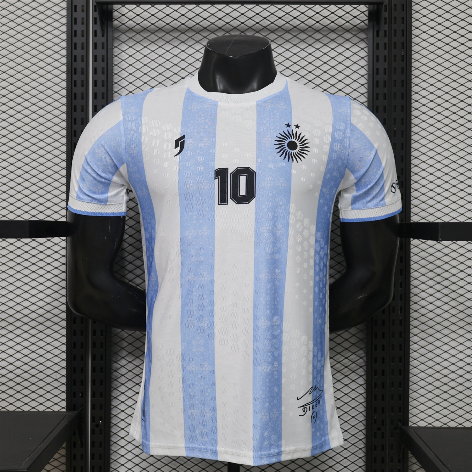 Argentina 2026 White Blue Maradona Special Kit - Player Version - JerseysGala