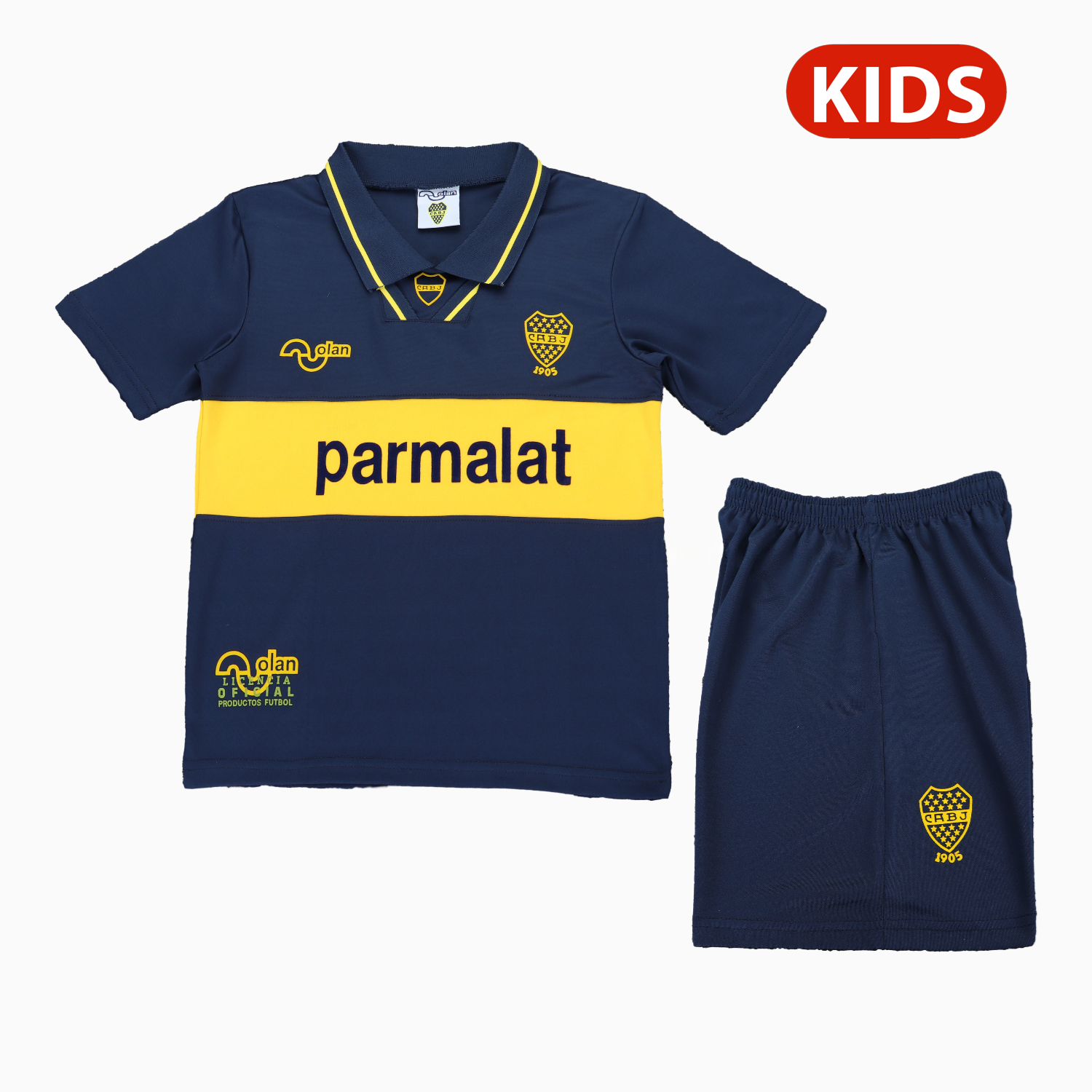 Retro Boca Juniors 1993-95 Home Kids Kit - JerseysGala