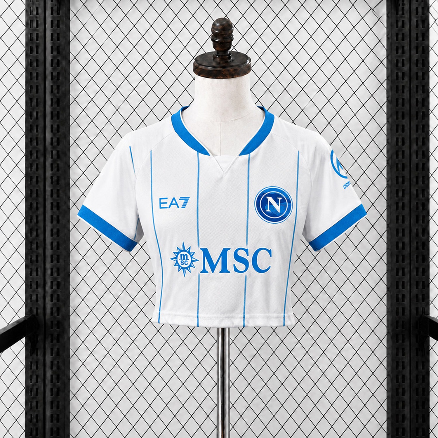 Women's Napoli 26-27 Away Cropped Jersey - Fans Version - JerseysGala