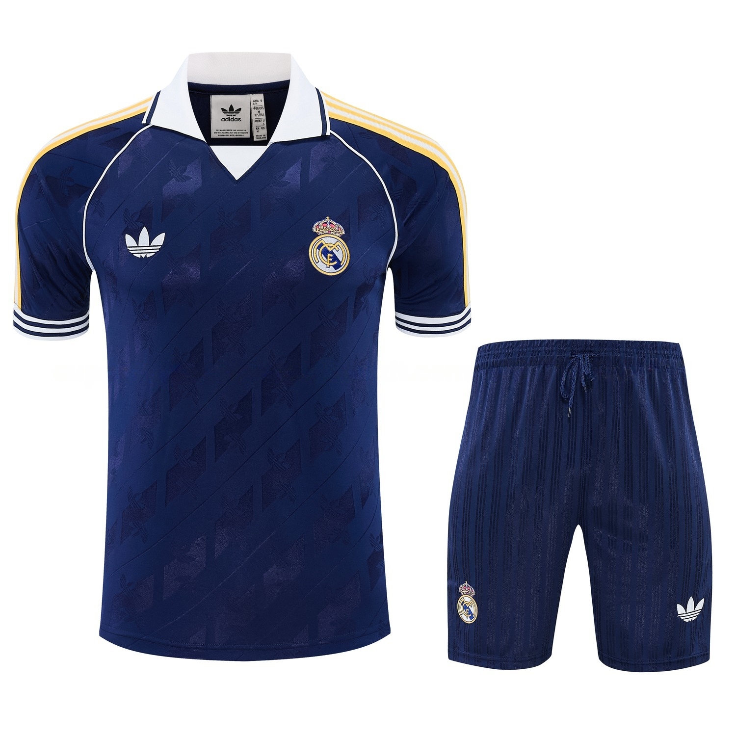 Real Madrid 26-27 Short-Sleeve Training Set - Royal Blue Top & Royal Blue Shorts - JerseysGala
