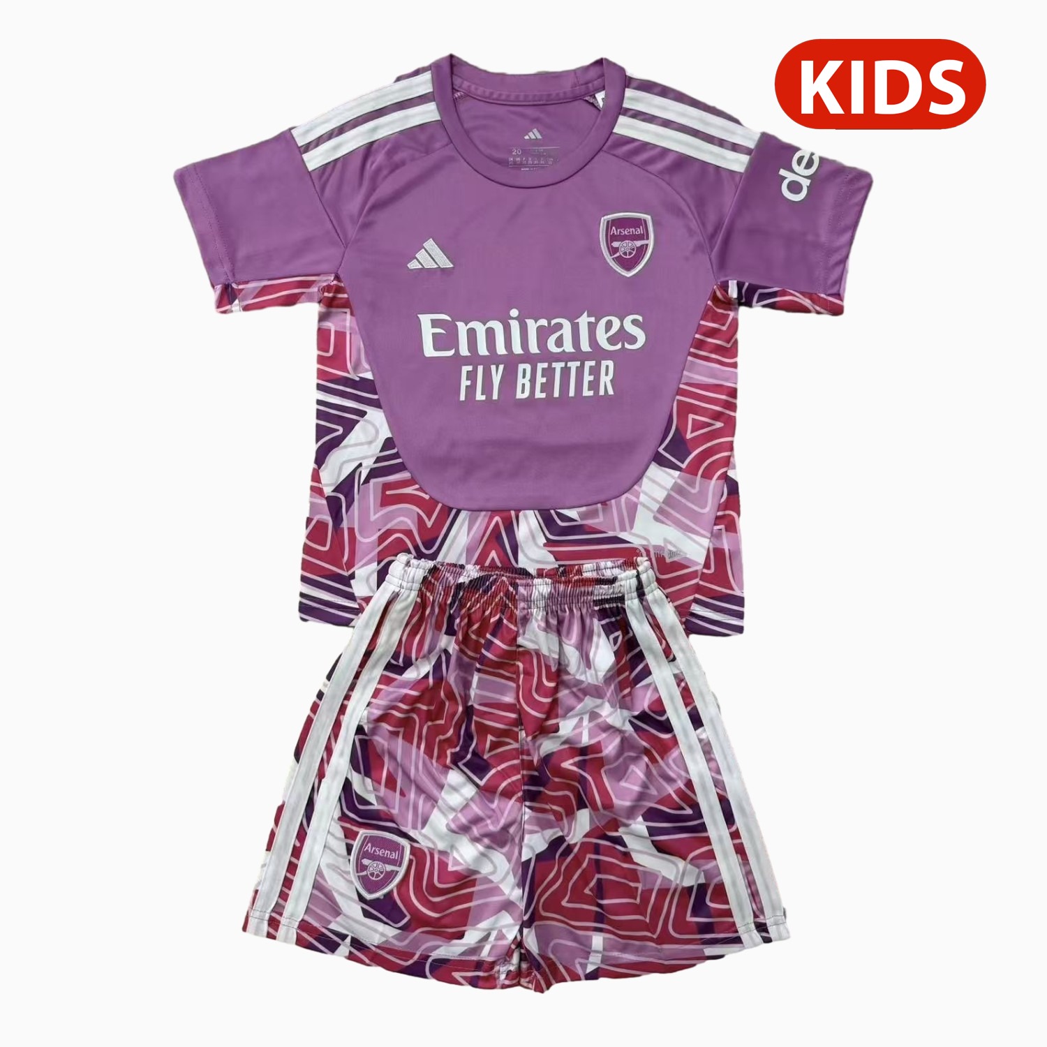 Arsenal 26-27 Pink Goalkeeper Kids Kit - JerseysGala