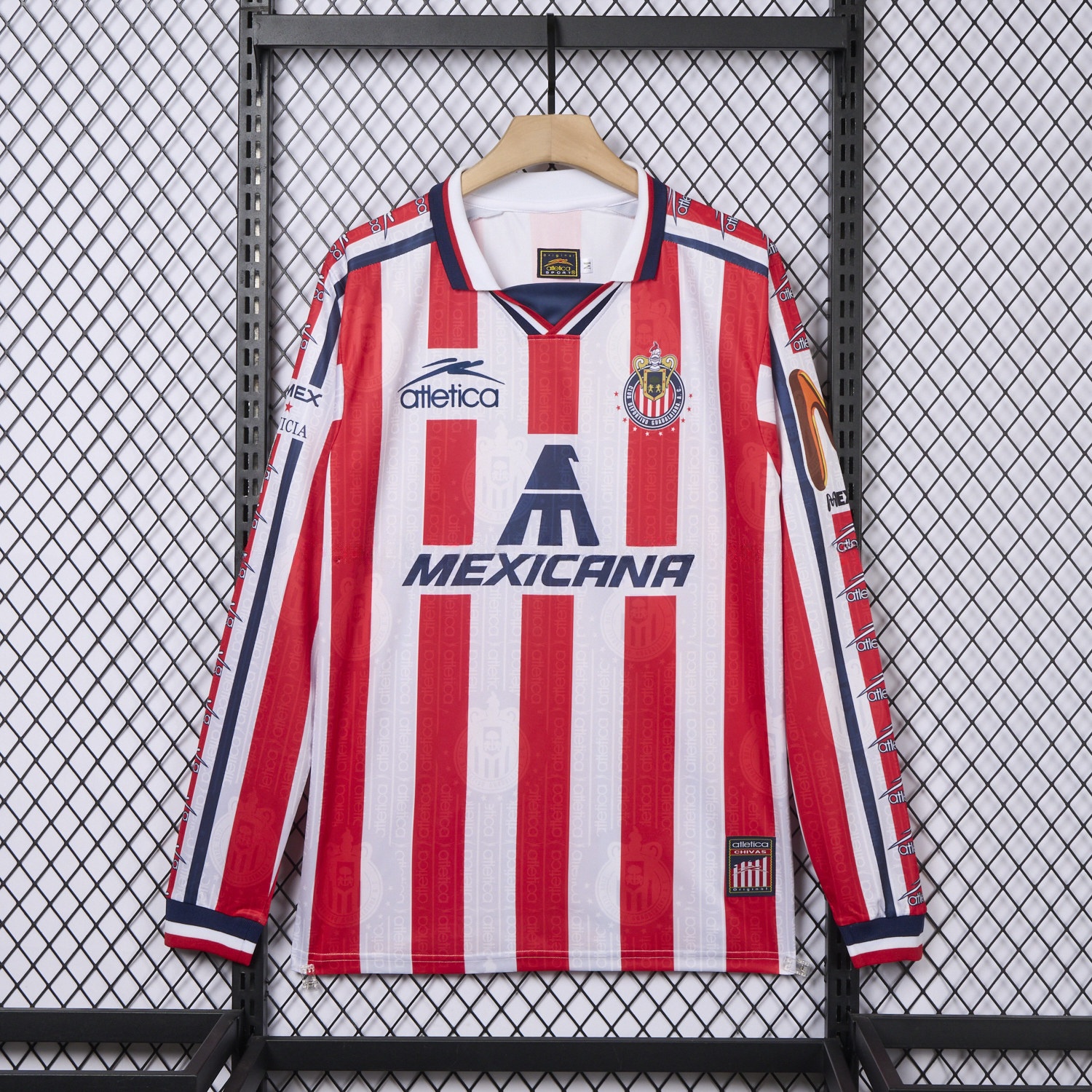 Retro Chivas de Guadalajara 1997-98 Home 2 Long Sleeves Jersey - JerseysGala