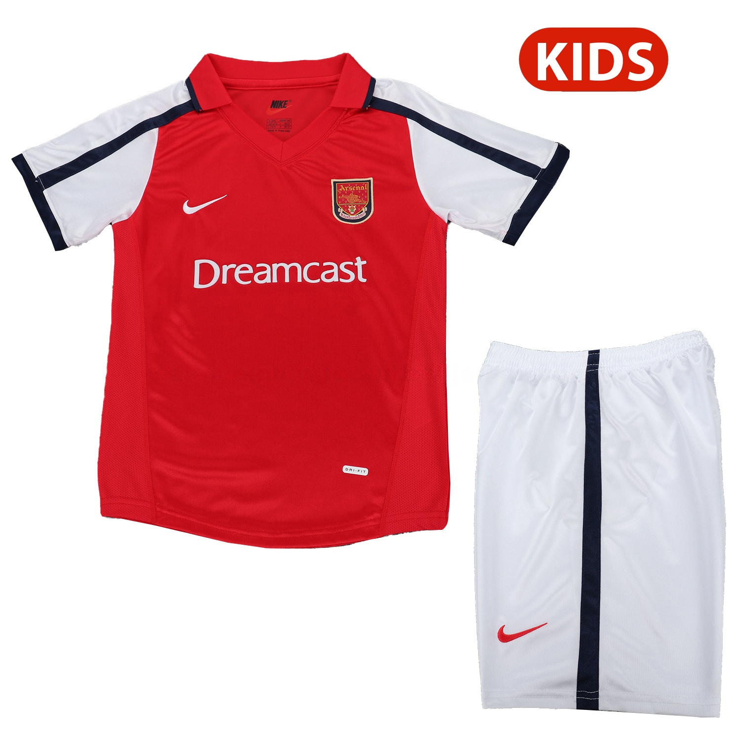 Retro Arsenal 2001-02 Home Kids Kit - JerseysGala