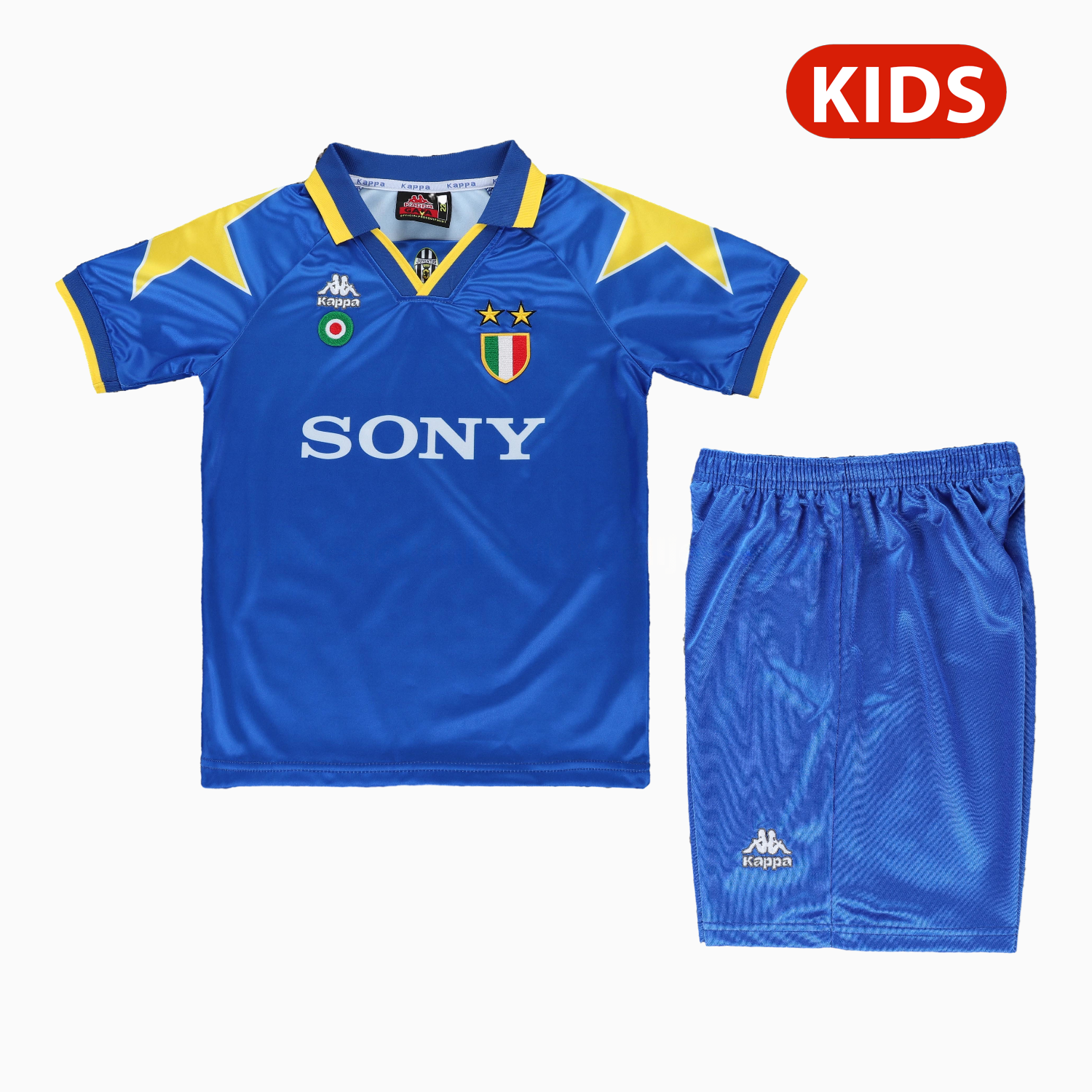 Retro Juventus 1995-96 Away Kids Kit - JerseysGala