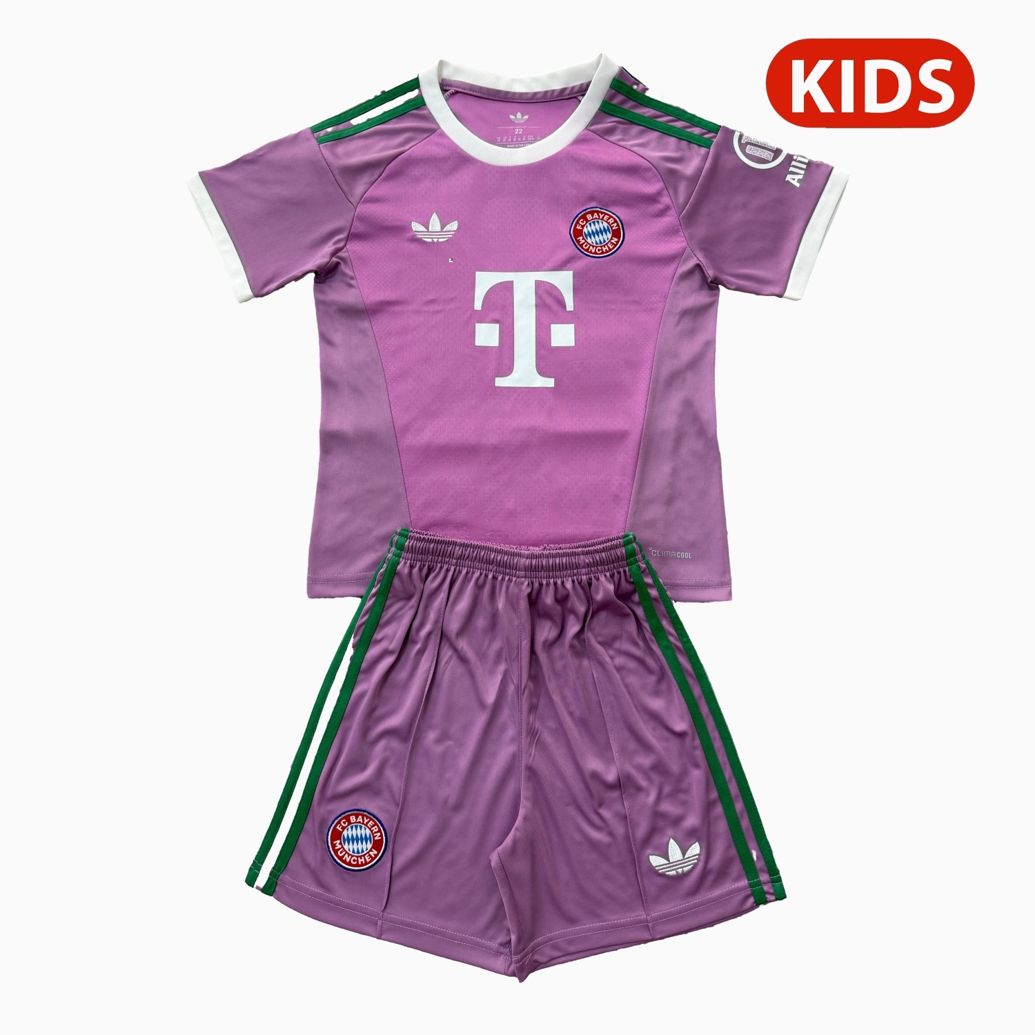 Bayern Munich 26-27 Purple Goalkeeper Kids Kit - JerseysGala