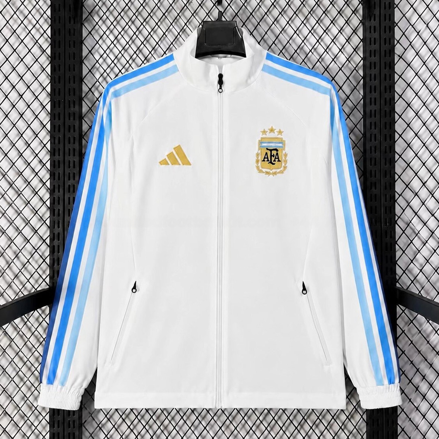 Argentina 2026 White Blue Anthem Windbreaker - JerseysGala