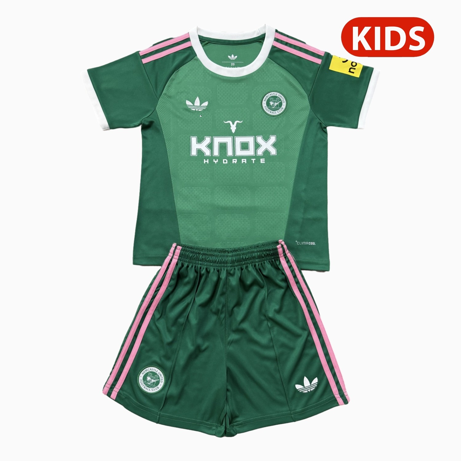 Newcastle United 26-27 Green Goalkeeper Kids Kit - JerseysGala