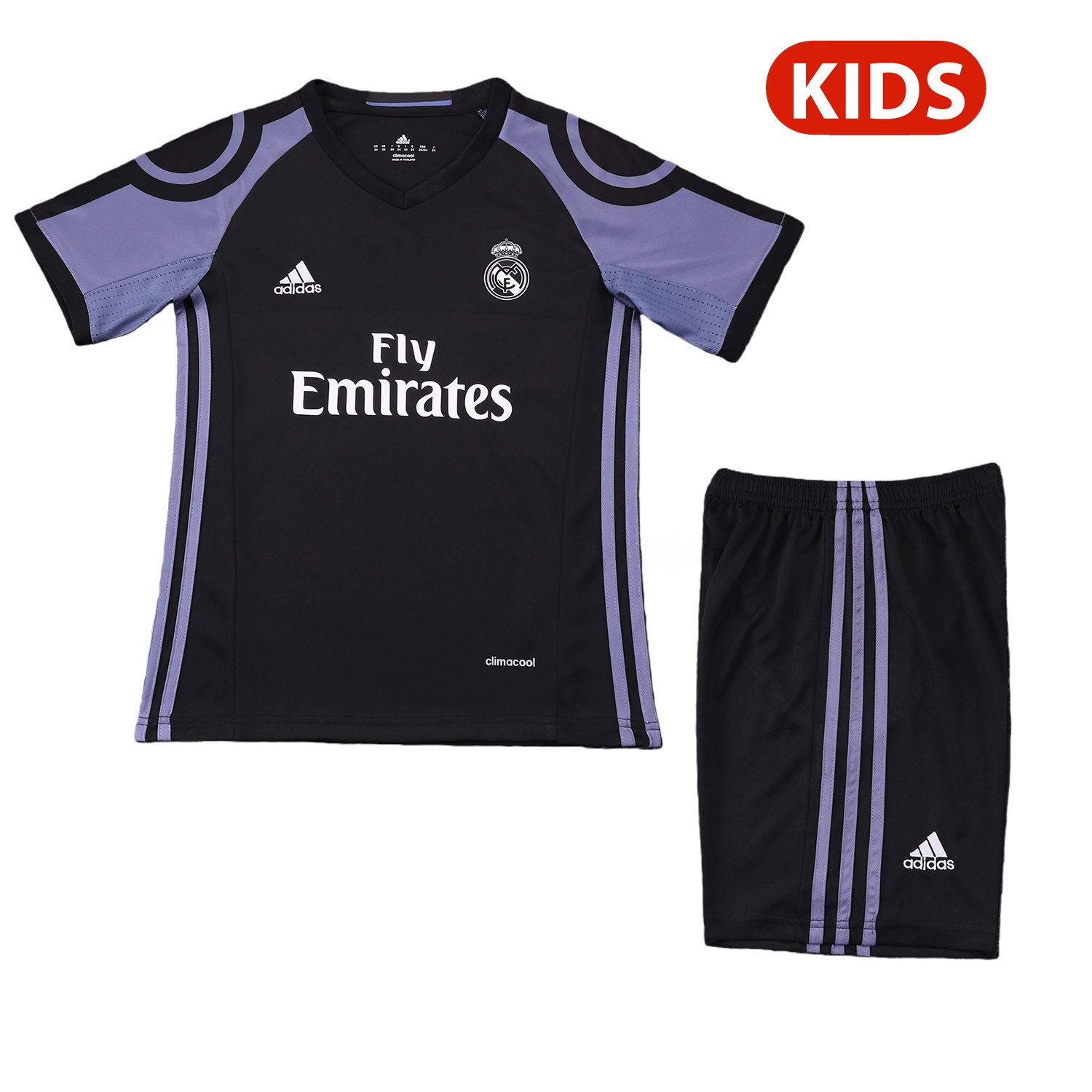 Retro Real Madrid 2016-17 Third Kids Kit - JerseysGala