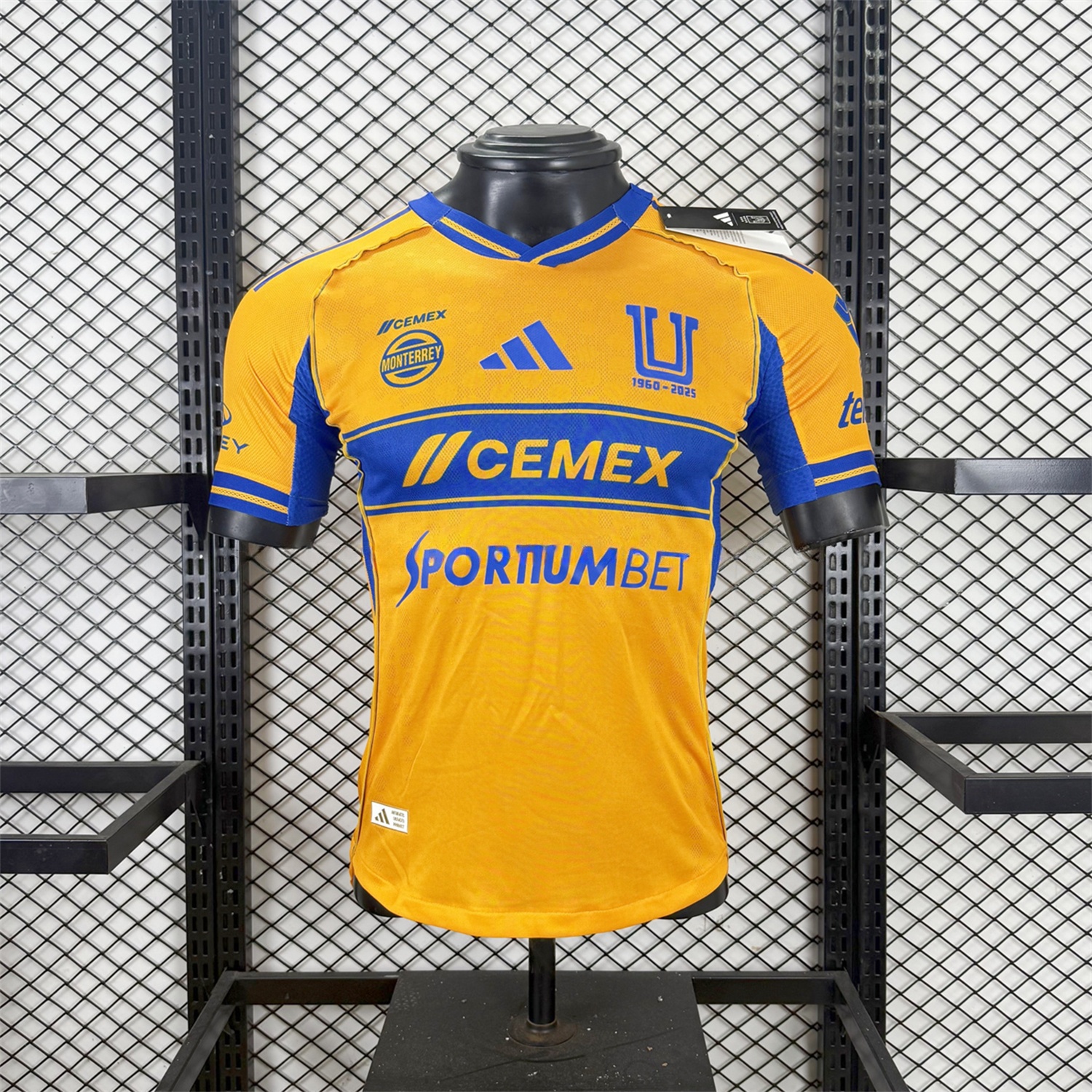 Tigres UANL 25-26 Home Jersey With All Sponsors - Player Version - JerseysGala