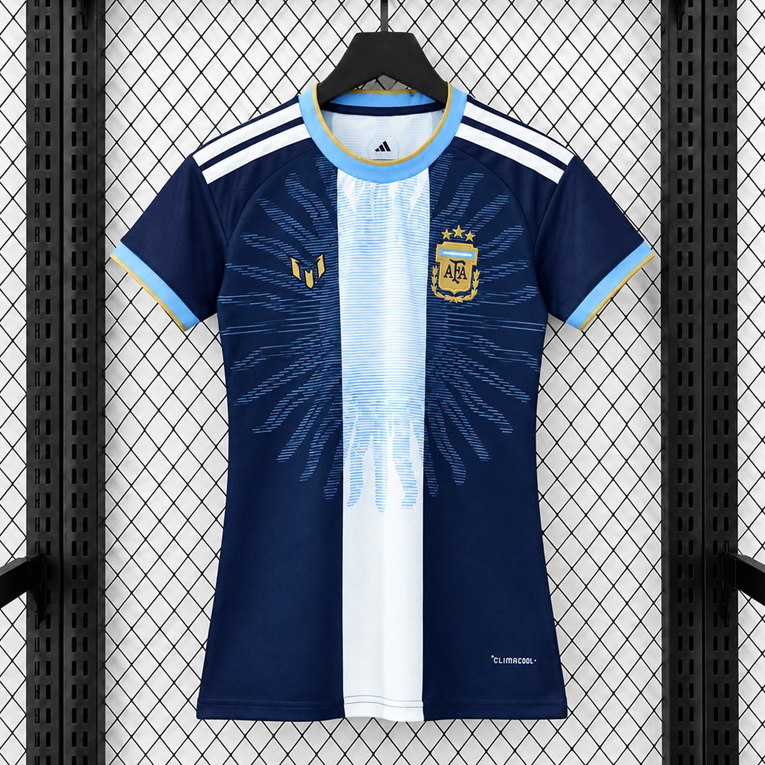 Women's Argentina 2026 Messi Tribute Navy Blue Pre-Match Training Jersey - Fans Version - JerseysGala