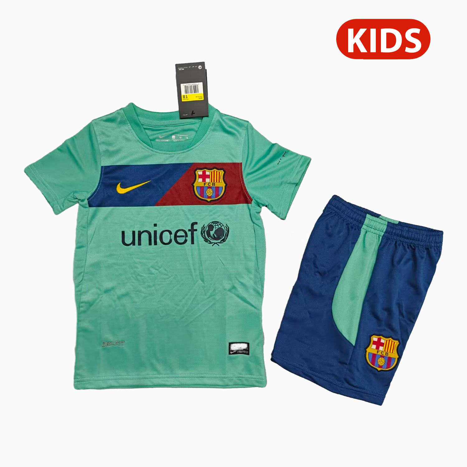 Retro Barcelona 2010-11 Away Kids Kit - JerseysGala