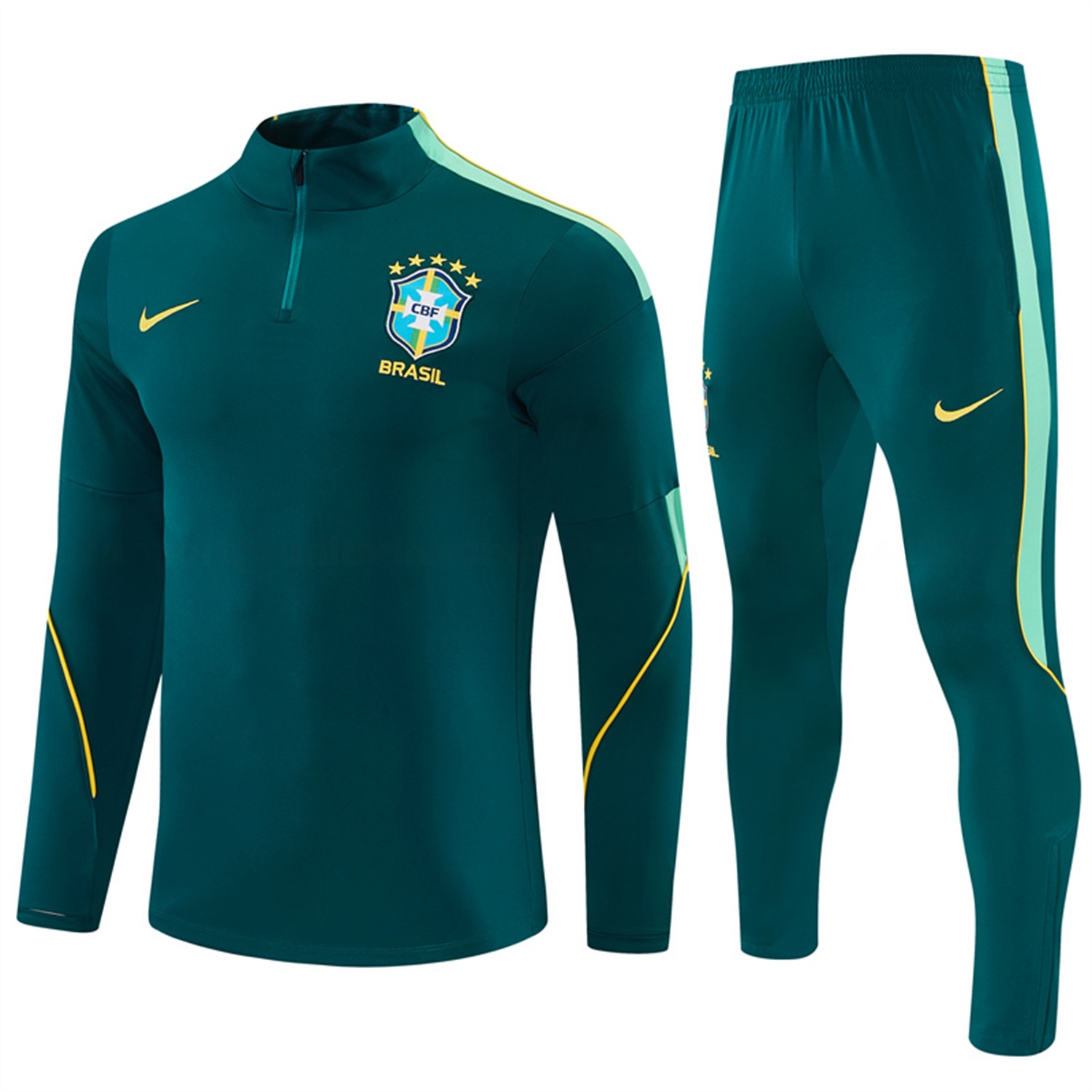 Brazil 2026 Long Sleeves Training Set - Colors Top & Colors Pants - JerseysGala