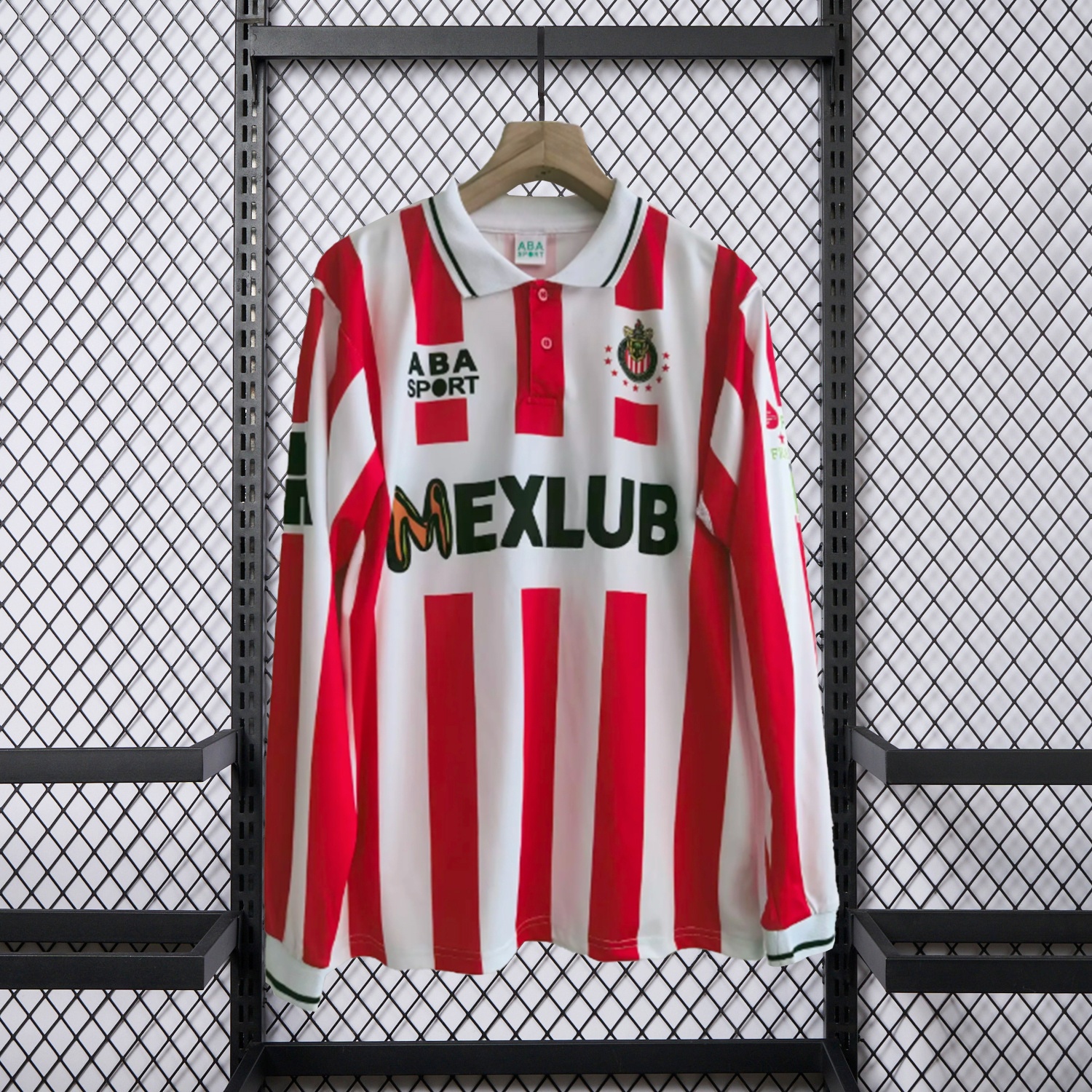 Retro Chivas de Guadalajara 1997-98 Home Long Sleeves Jersey - JerseysGala