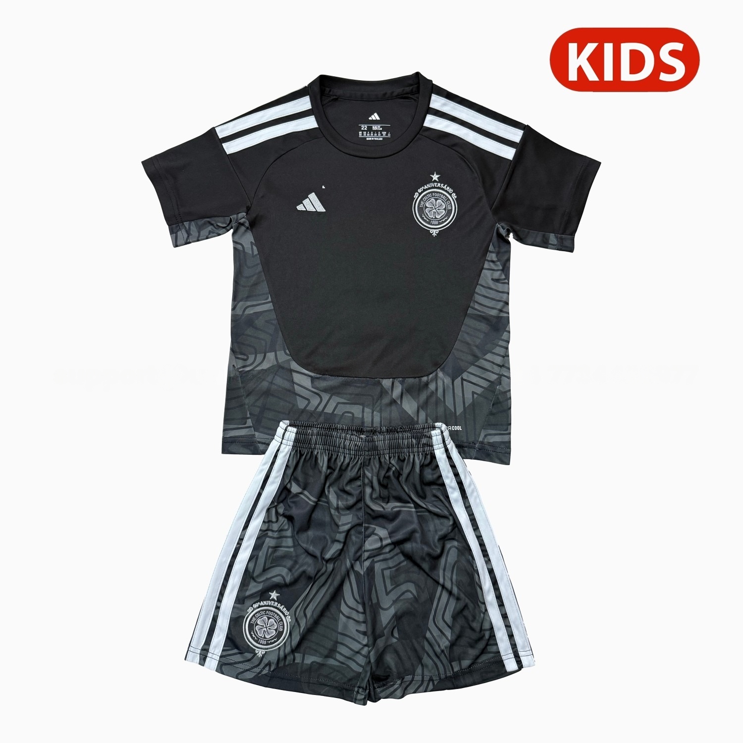 Celtic 26-27 Black Goalkeeper Kids Kit - JerseysGala