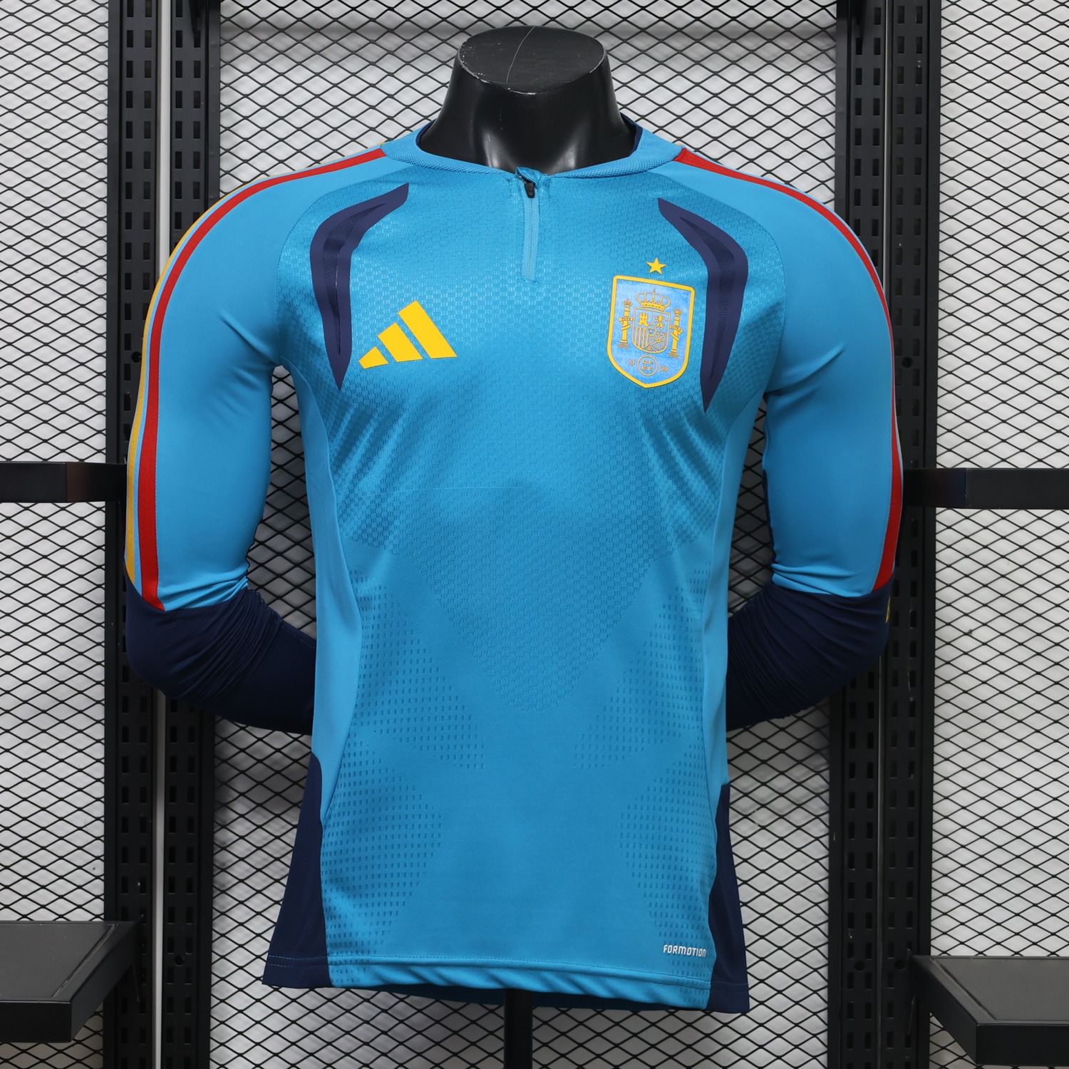 Spain 2026 Light Blue Long Sleeves Training Jersey - Player Version - JerseysGala